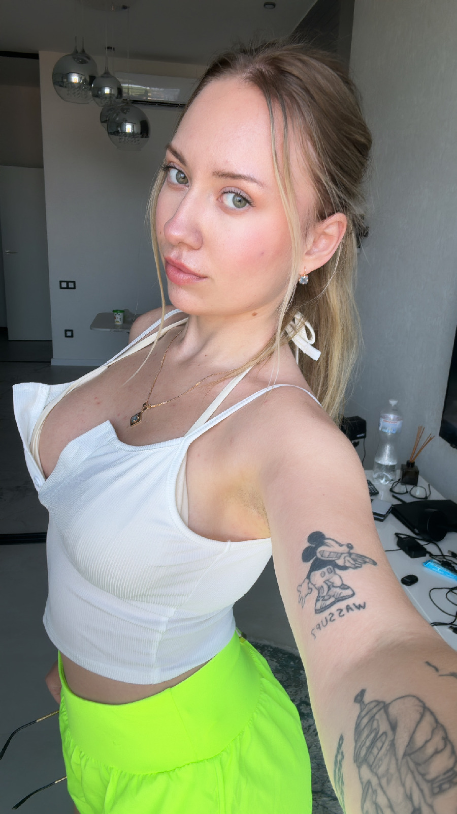 KateV in her underwear in Sarajevo