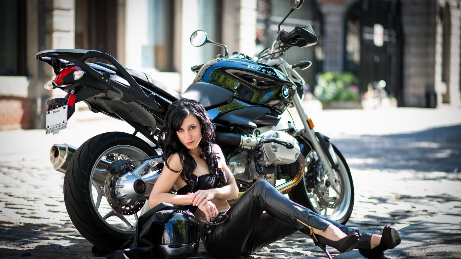 European women on bikes in Sarajevo