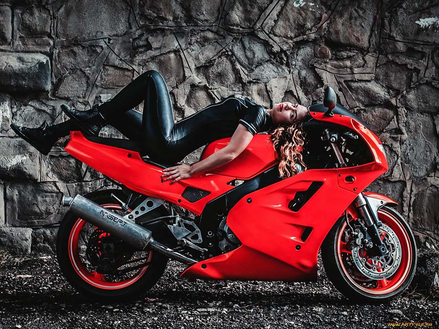 Beautiful girl Beautiful girls and motorcycles in Sarajevo