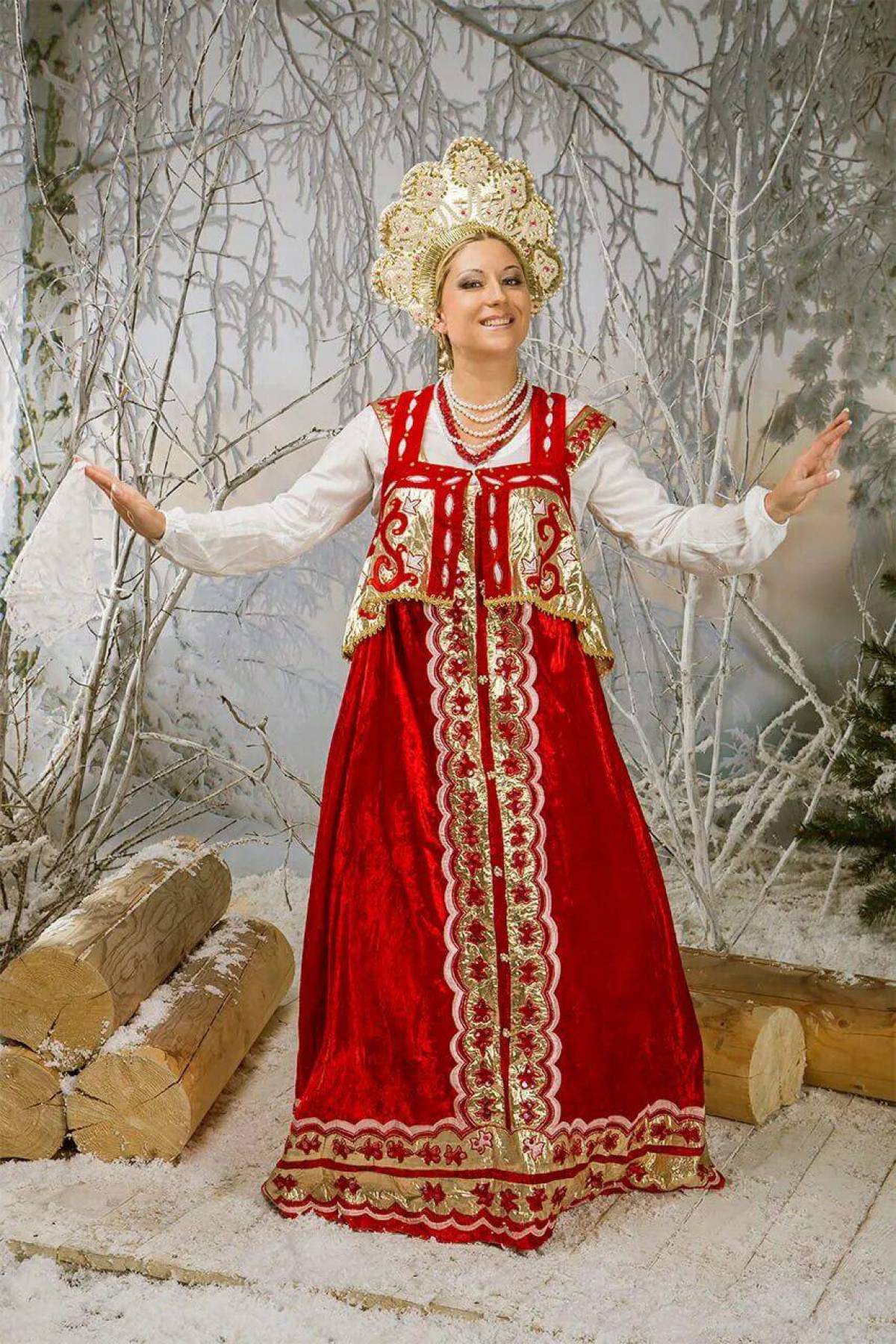 Girls in Slavic costumes in Sarajevo