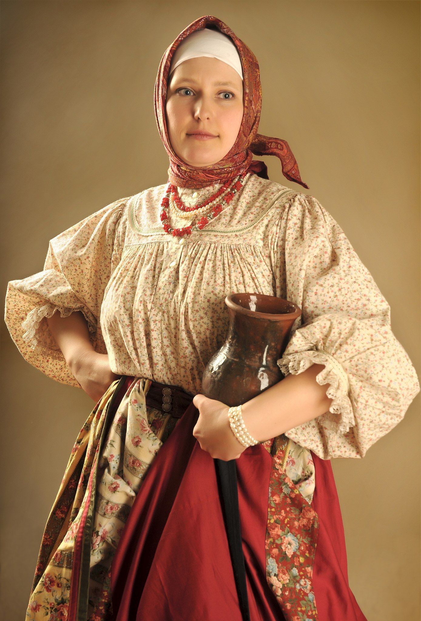 Girls in Slavic costumes in Sarajevo